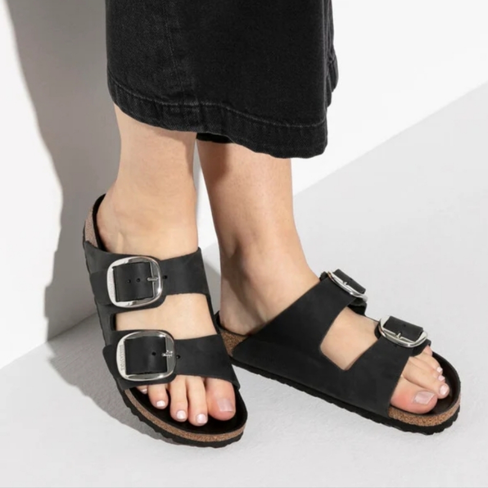Birkenstock Black Double Buckle Sandals